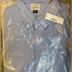 NWT J Crew Men's Blue Shirt Classic Fit size XL